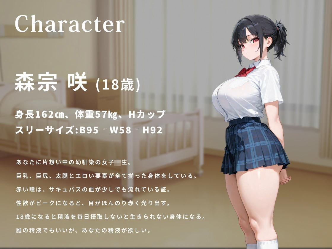 爆乳サキュバスの幼馴染は僕の精液を毎日摂取しないと死んでしまうそうです 画像2