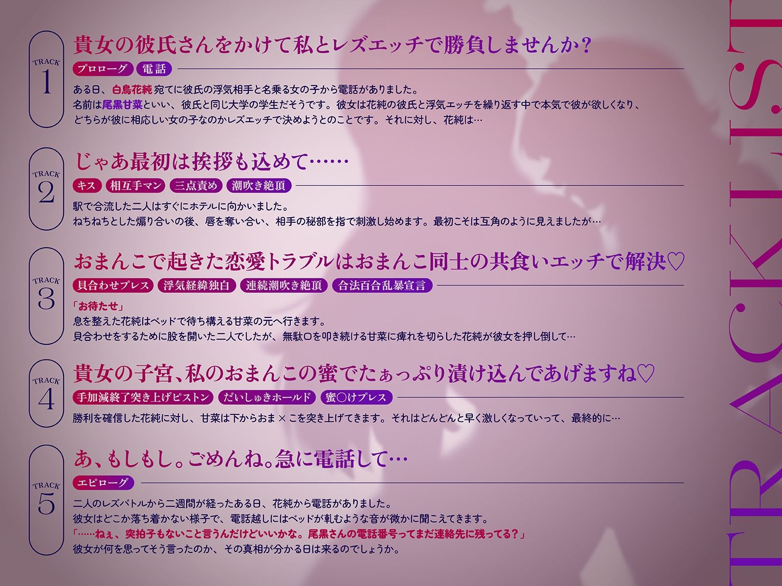 【NTR・レズバトル】あの子の純愛彼女マ×コは、私の地雷系浮気マ×コには勝てませんでした（はーと）【KU100】 画像5