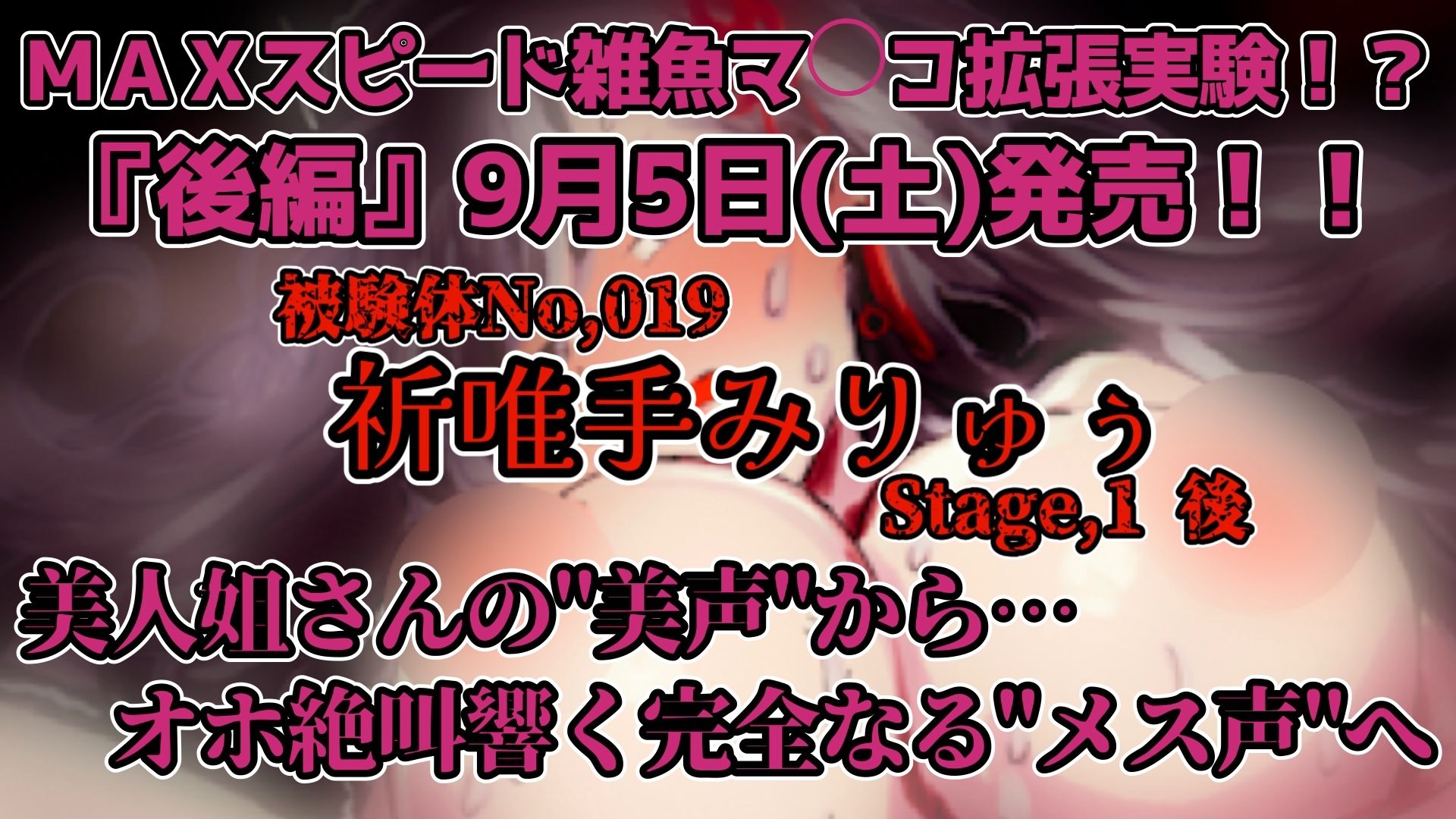 【実演】『女体快楽実験場』 被験体No,019「祈唯手みりゅぅ」Stage,1後編【オホ声】 画像5