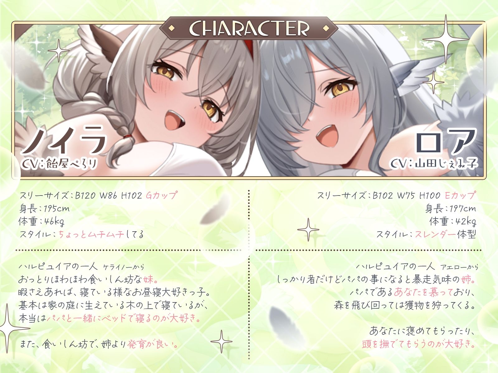 【長編】甘えん坊ハーピー姉妹のパパレ●プ!〜親代わりとなって卵から大事に育ててきたのに、襲われて「パパ」にされちゃいました〜【KU100収録】 2枚目
