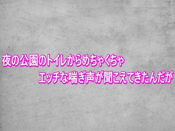 夜の公園のトイレからめちゃくちゃエッチな喘ぎ声が聞こえてきたんだがの表紙