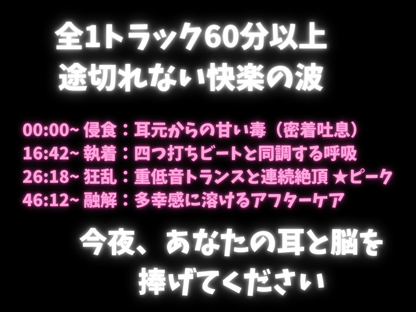 【立体音響脳内麻薬】音と喘ぎに殺される60分セッション。脳内麻薬を溢れさせる超立体音響トランス 画像1