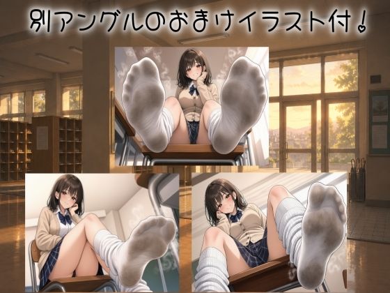 【足の匂いフェチ】放課後JKの蒸れ蒸れの足臭を嗅がされながら汚れたルーズソックス足でイカされる惨めなM男【足コキ】 5枚目