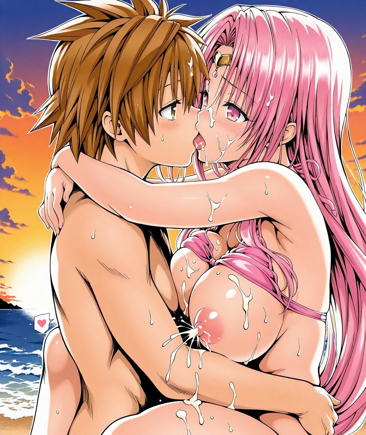 【アクシデン To LOVE】【ビーチ、ピンク水着】ドスケベ彼女のママセフィリアママとプライベートビーチでばぶばぶあまあま甘やかしNTRセックス ラブラブ中だし孕ませ射精【ボイス作品TLS7】 画像10