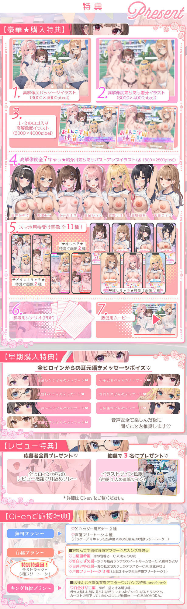 【7人×4.5時間超★豪華7大特典★】おま〇こ学園体育祭≪早漏よわチン争奪戦！≫ 〜陰キャで学年カースト最下位の僕が7人の女子にイカされまくった伝説の日〜のサンプル画像 6