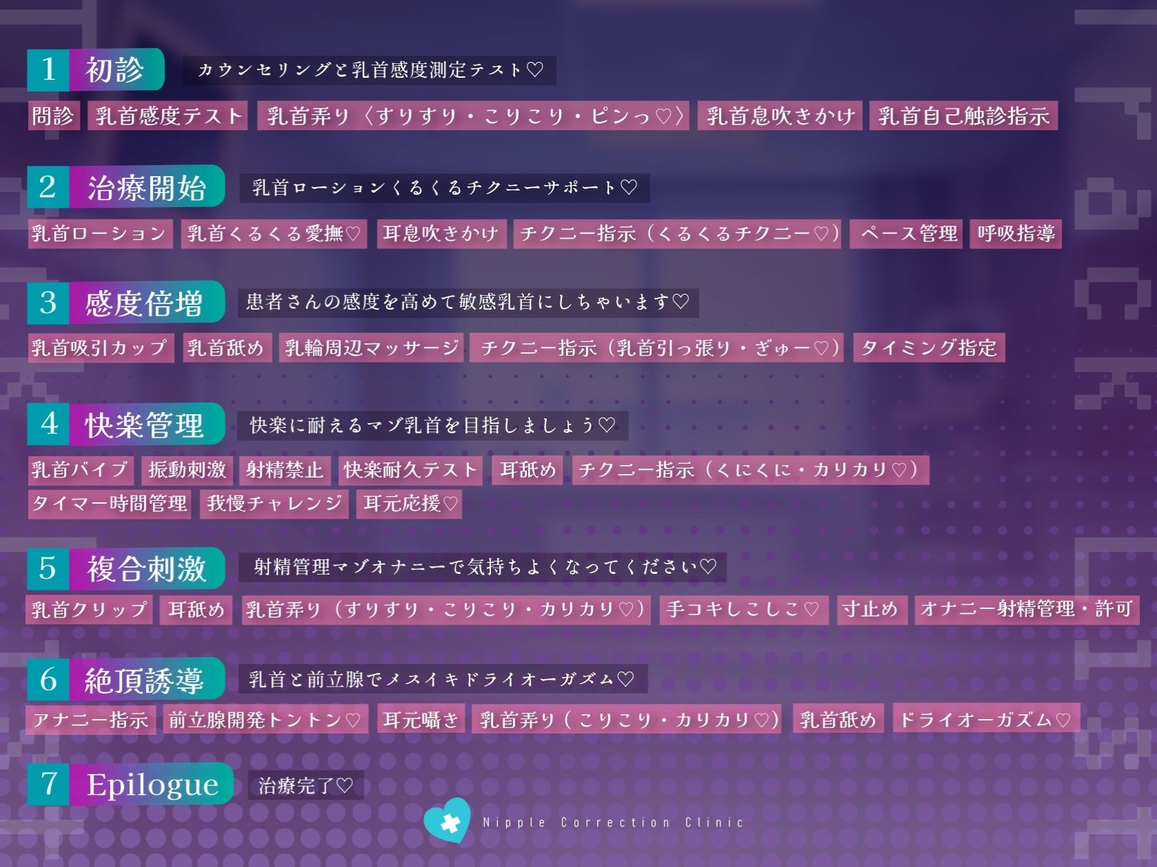 【乳首特化】乳首矯正クリニック 〜サキュバスナースのマゾ乳首治療チクニーサポート♪〜 | 同人データベース
