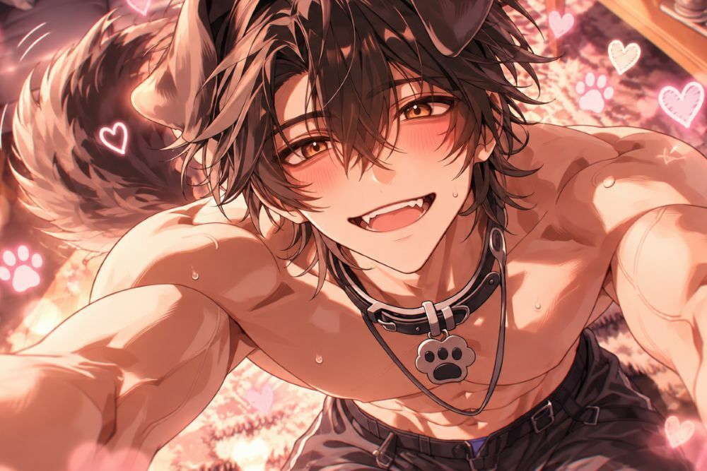 ??強犬♂受け??リョナ※悶絶愛犬のチンポはデカくて太い《??巨犬の獣人化》強くても私に従順だから関係ない。前立腺開発チンポディルド何度もイジられて絶頂潮吹き 画像 3